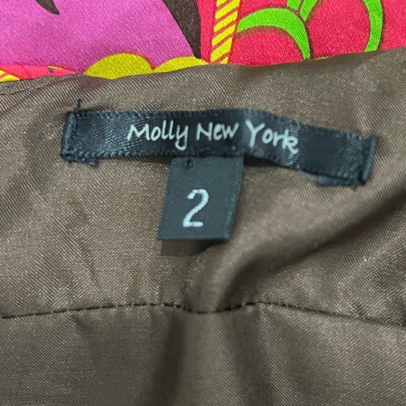 Molly New York Vibrant Multicolor Sleeveless Dress Size 2 - Picture 5 of 6